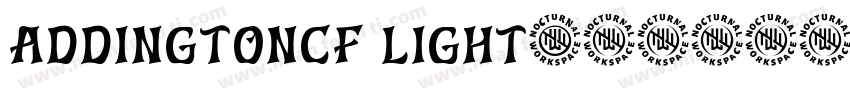 AddingtonCF Light字体转换